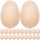 250Pcs High-Density Wooden Eggs Unpainted Easter Decor 1