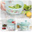 kitchen drain basket for fruit and vegetable storage green 8