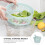 kitchen drain basket for fruit and vegetable storage green 11