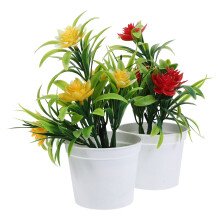 20 stuks kunstmatige plastic bonsaiboom in pot voor tafeldecoratie