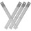4Pcs Silver Multi-Function Cork Backing Rulers Durable Measuring Tools 7