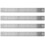 4Pcs Silver Multi-Function Cork Backing Rulers Durable Measuring Tools 2