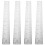 4Pcs Silver Multi-Function Cork Backing Rulers Durable Measuring Tools 9