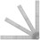 4Pcs Silver Multi-Function Cork Backing Rulers Durable Measuring Tools 11