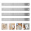 4Pcs Silver Multi-Function Cork Backing Rulers Durable Measuring Tools 3