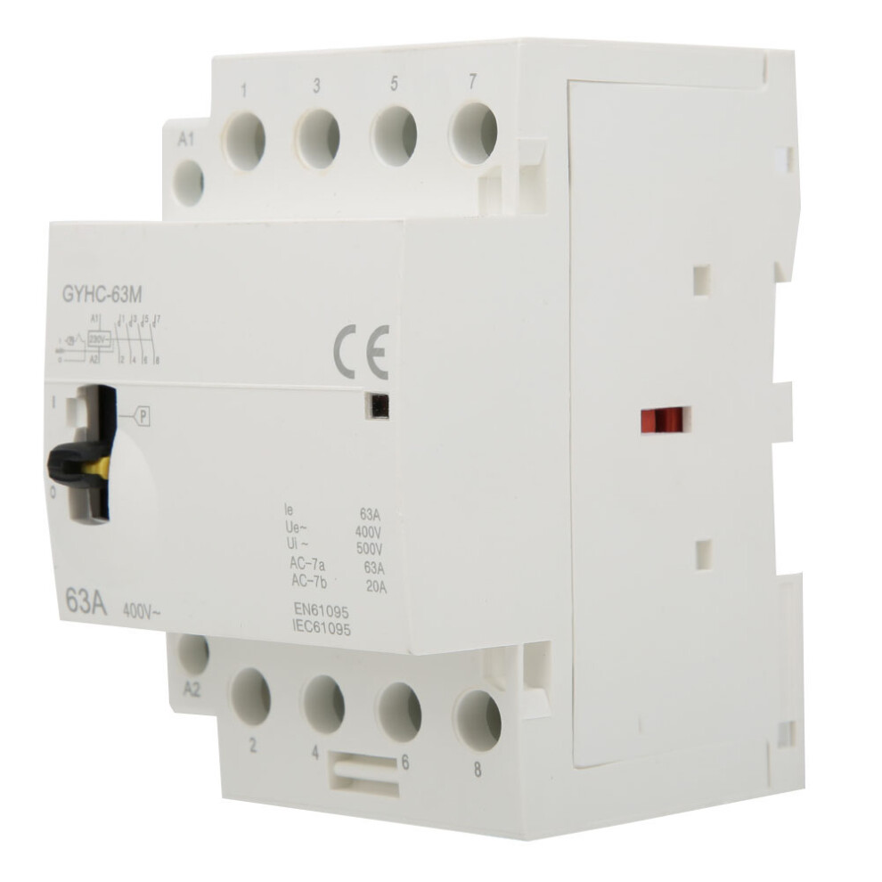 4P 63A 220V 50Hz DIN Rail Household AC Contactor