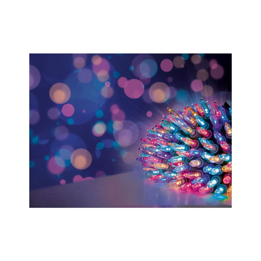 Premier - Multi Action Fairy Cap String - 150 Rainbow Leds Light