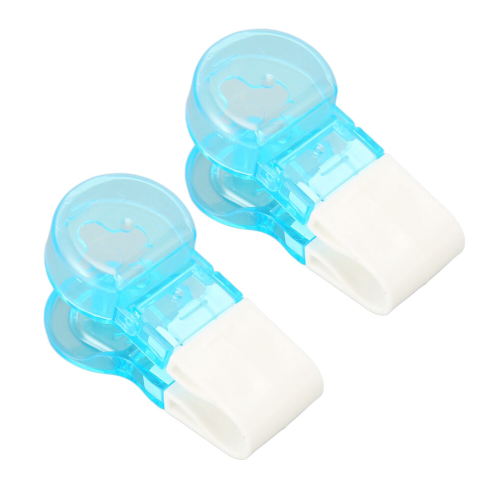 2pcs Portable Plastic Medicine Dispenser, 0.8in Pills, Blue, Compact 8cm