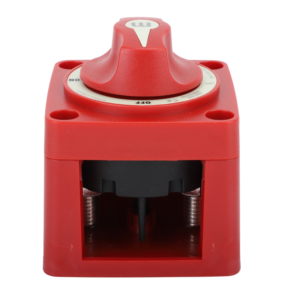 Heavy Duty Battery Disconnect Switch 300A Dc12-48V For Rv Marine Automotive Red 4681349726989
