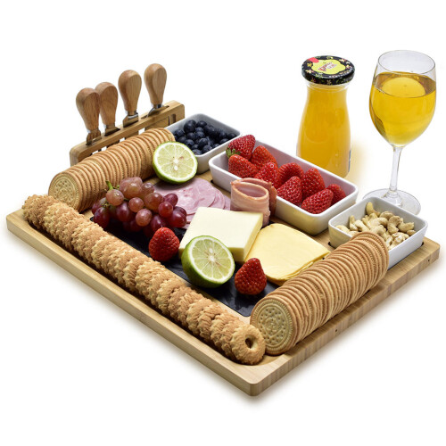juego de tabla para queso y pan color surte 2