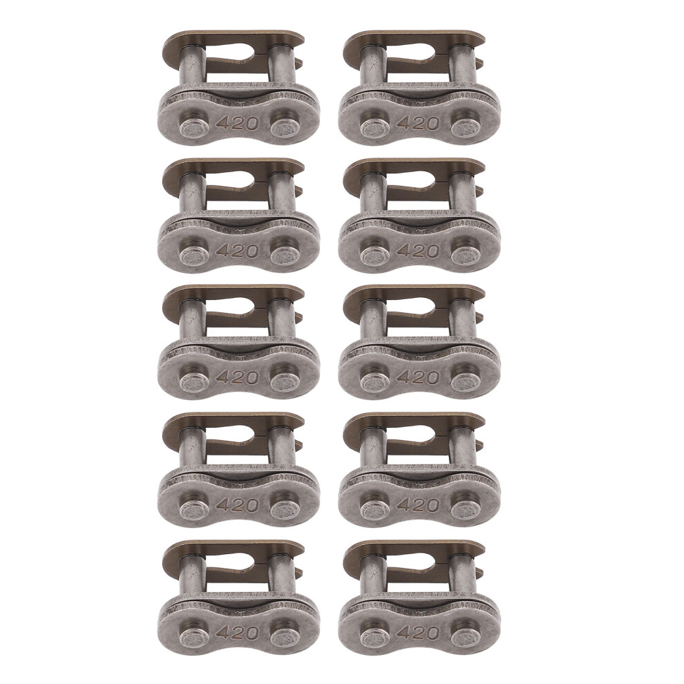 10Pcs 420 Chain Link Connector Manganese Steel 8320539362465