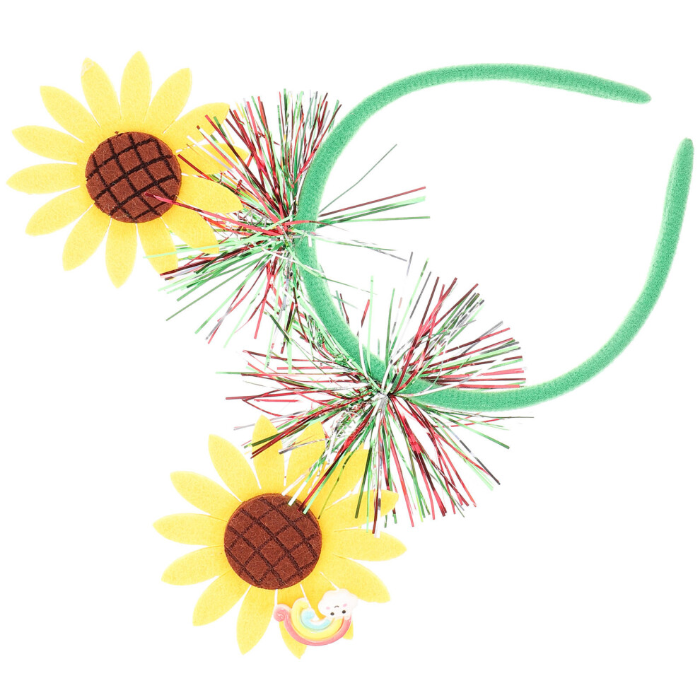 5 Stuks Haarband Met Bloemelementen, Feest Hoofdtooi-image