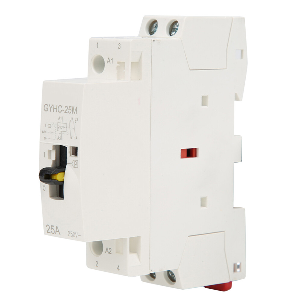2P 25A 220V 50Hz DIN Rail Household AC Contactor
