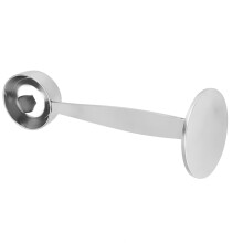 Vielseitiger Edelstahl-Kaffee-Press- und Messlöffel 15cm Schwarz