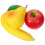 8Pcs Simulated Fruit and Vegetable Props Assorted Decor 1
