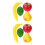 8Pcs Simulated Fruit and Vegetable Props Assorted Decor 8