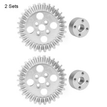 2 Sets Bevel Gear Zinc Alloy Aluminum Bearing 22mm