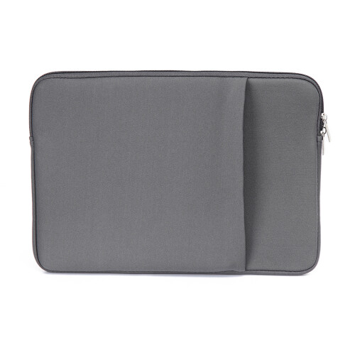 Soft 13-17" Laptop Sleeve with Front Pocket, Grey 2