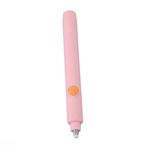 Electric Eraser with 20 Refills, Adjustable Length, AAA Powered, Roseate