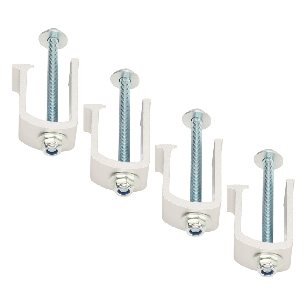 Rust-Proof Aluminum 4 Sets Truck Tool Box Clamp for Vehicles Silver-image-OPC-PKH976X-NEW