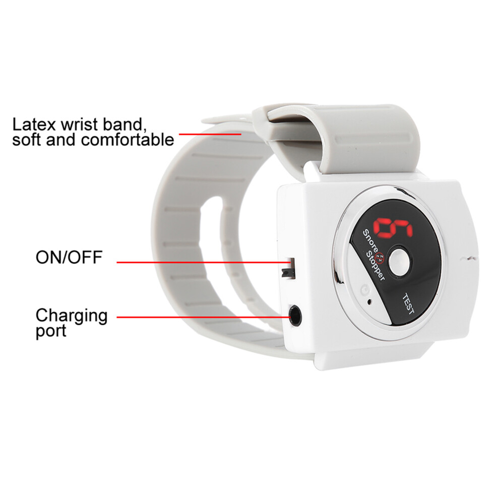Snore Gone Wristband Infrared Anti-Snoring Sleep Aid Watch for Silent Night