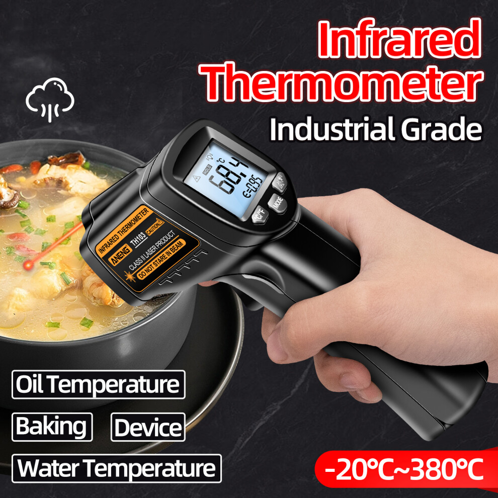 TH103 Infrared Non-Contact Thermometer -20C~380C, LCD Backlight