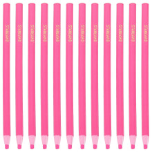 12Pièces Crayons De Cire Démontables Rose Pour École Et Grand Public