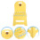 Compact Yellow Plastic Folding Stool Comfortable Portable Chair 3