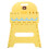 Compact Yellow Plastic Folding Stool Comfortable Portable Chair 6