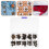 Star Studs Multi Metal Round Studs Rivet 150pcs 0.3x0.3in 10