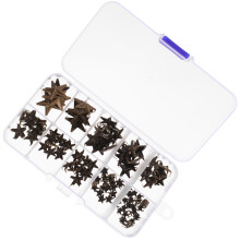 Star Studs Multi Metal Round Studs Rivet 150pcs 0.3x0.3in