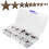 Star Studs Multi Metal Round Studs Rivet 150pcs 0.3x0.3in 4