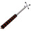 Silver Iron Pool Cue Holder Portable Stable Support Adjustable 7