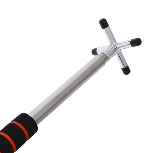 Silver Iron Pool Cue Holder Portable Stable Support Adjustable 2