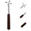 Silver Iron Pool Cue Holder Portable Stable Support Adjustable 6