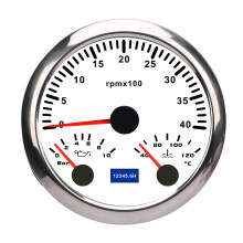 3 in 1 Electrical Tachometer Oil Pressure Gauge