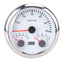 3 in 1 Electrical Tachometer Oil Pressure Gauge