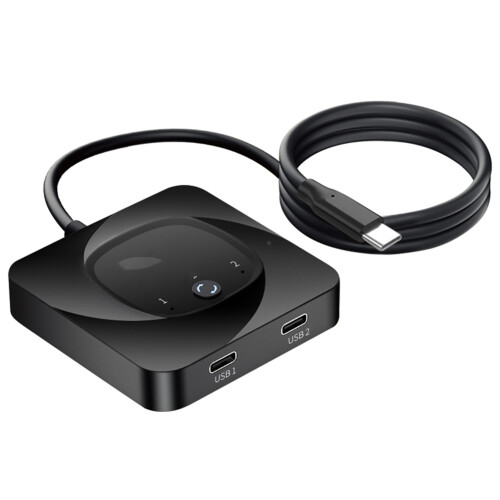 8K 60Hz USB C KVM Switch 100W PD Charging 10Gbps Data Transfer