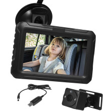 1080P Baby Car Camera, 4.3" Baby Monitor with