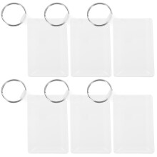 6 llaveros en para sublimación, personalizables, DIY, regalo
