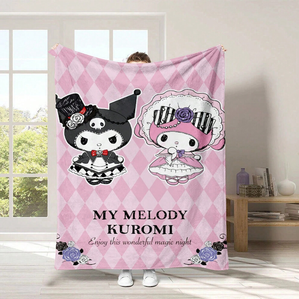 (12, XS (100x150cm) flannel) Cartoon Melody Blanket, Cinnamon Dog Sofa Thickened Printed Flannel Blanket-image-OPC-PKH9K26-NEW