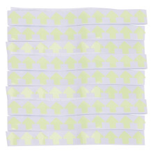 100 lichtgevende nachtwaaarschuwing stickers fluorescerend
