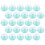 100Stk Einzelne Cupcake Box Kunststoff Party Geschenk Himmelsblau 6