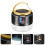 Solar LED Tent Light Rechargeable Camping Lantern Waterproof ABS 4