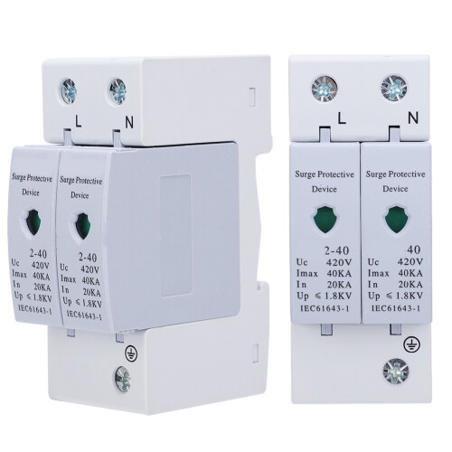2Pcs Surge Protection Device AntiThunder 2