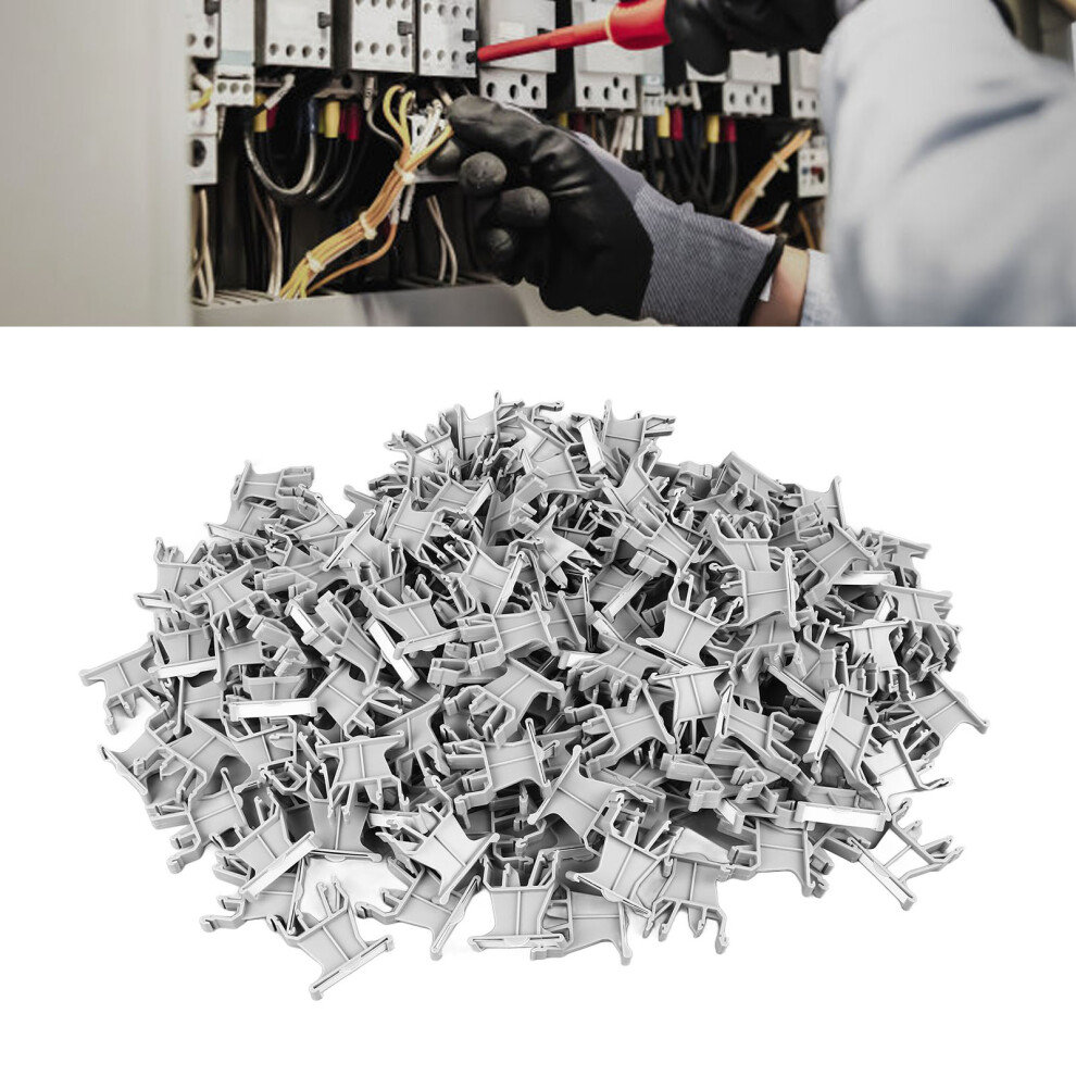 100Pcs 35Mm Din Rail Terminal Marker Carriers For Wiring Labeling 6911349734409