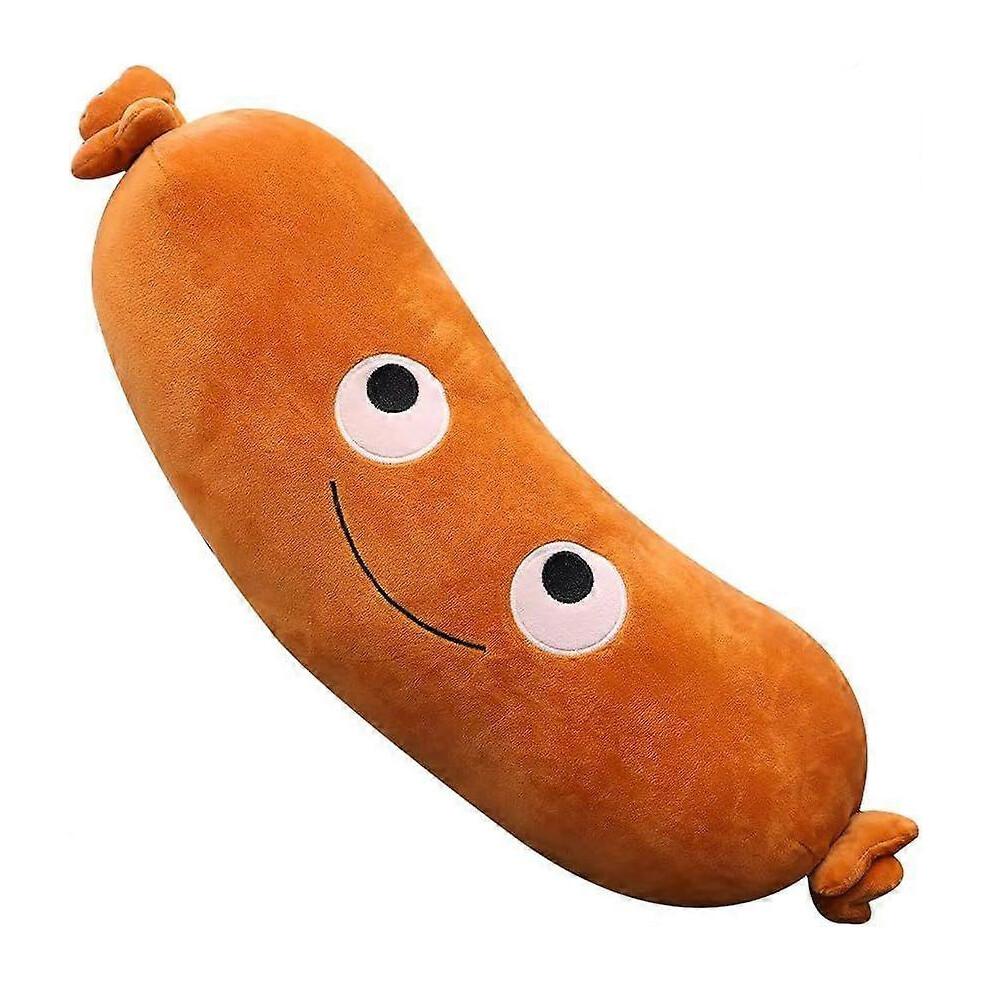 7.9-Inch Food Pillow Sausage Plush Toy, Cartoon Soft Stuffed Pillow for Kids