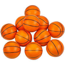 SXBD Mini Basketball Stress Balls - (Pack of 12) 1.57 Inch Small Foam Basketballs compatible with Kids, Sports Theme Party Favor Toys Birthday Party G