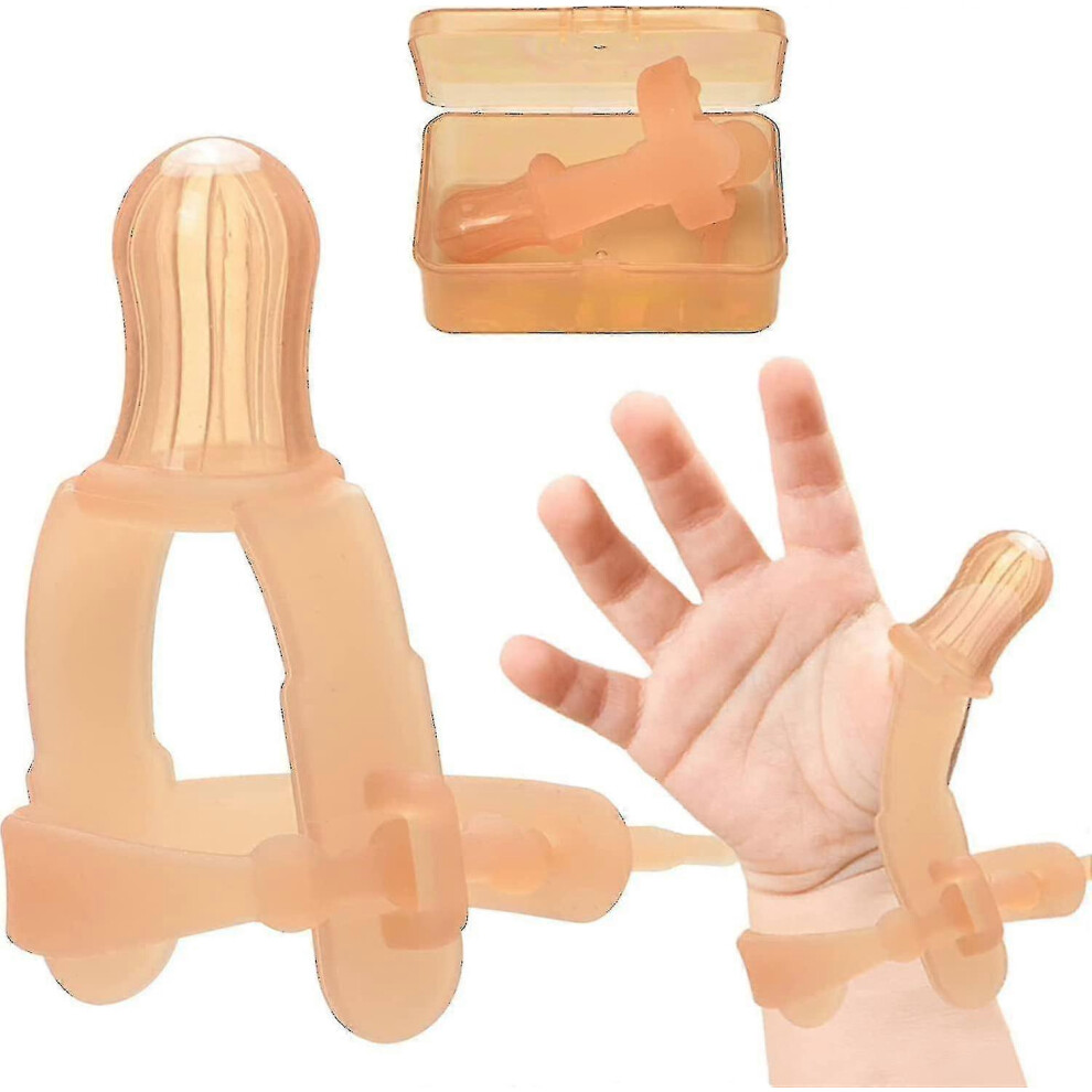 Kids Thumb Sucking Stop - Silicone Sucking Adjustable Thumb Guard - Infants 0-3 Years