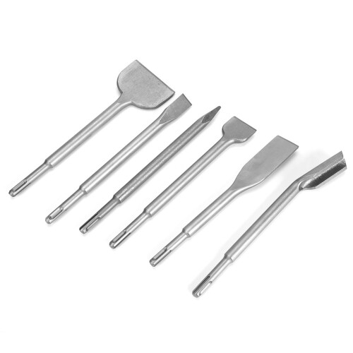 6pcs Rotary Hammer SDS Plus Drill Chisel Set 1
